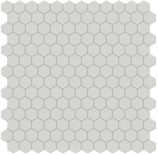 1" Warm Grey Matte Hex Mosaic | Quality Carpet Inc.