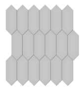 2x5 Loft Grey Matte Picket Mosaic | Quality Carpet Inc.