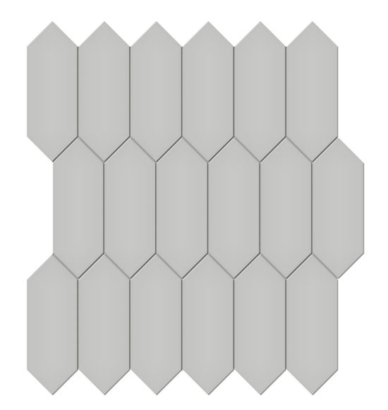 2x5 Loft Grey Matte Picket Mosaic | Quality Carpet Inc.