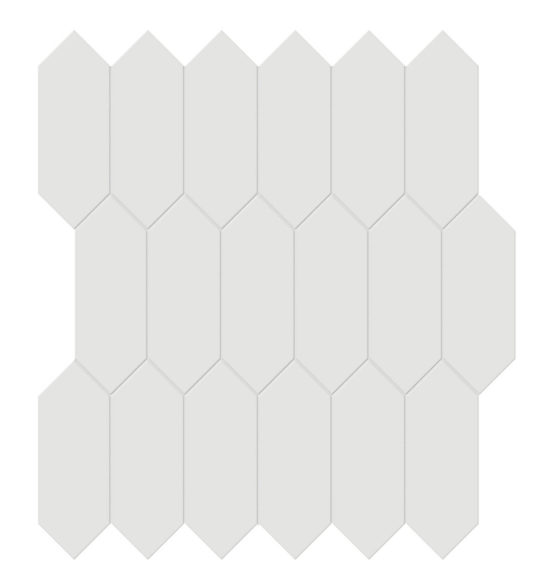 2x5 Vintage Grey Matte Picket Mosaic | Quality Carpet Inc.