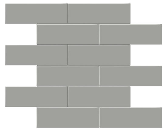 2x6 Taupe Matte Brick Mosaic | Quality Carpet Inc.