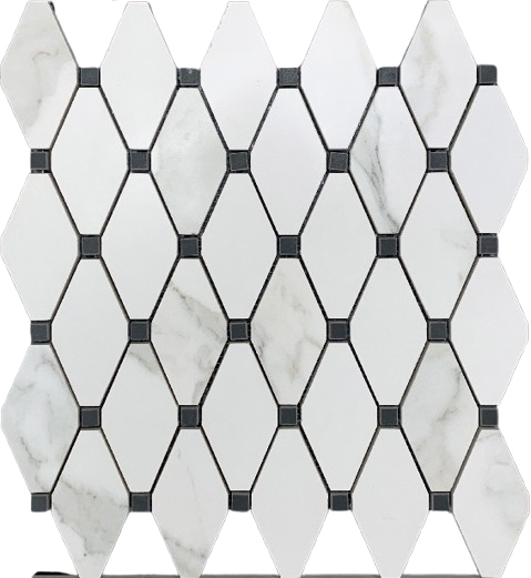 13x15 Calacatta Esagona Mosaic | Quality Carpet Inc.